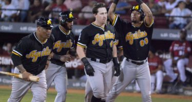 Águilas superan a los Gigantes en partido de 27 carreras; llevan tres victorias en línea