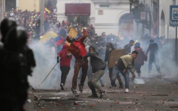 Manifestaciones en Ecuador dejan 5 muertos y 554 heridos