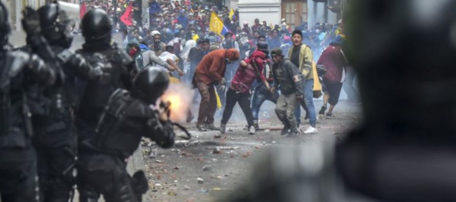 Asciende a siete los fallecidos por las protestas en Ecuador