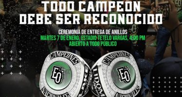 Estrellas entregarán hoy anillos de campeones