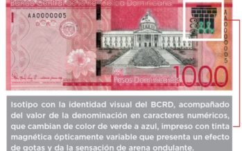 El Banco Central emite nuevo billete de RD$1,000 serie 2017 con el isotipo de la identidad visual institucional