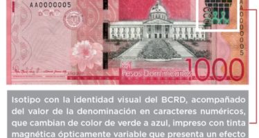 El Banco Central emite nuevo billete de RD$1,000 serie 2017 con el isotipo de la identidad visual institucional