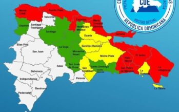 22 provincias en alerta ante tormenta Laura; 9 en alerta roja, 5 amarilla y 6 en verde