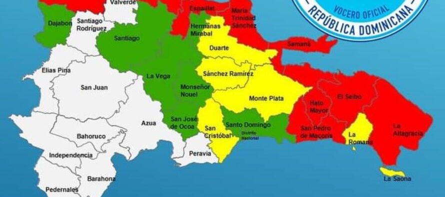 22 provincias en alerta ante tormenta Laura; 9 en alerta roja, 5 amarilla y 6 en verde