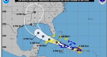La tormenta Laura toca territorio dominicano