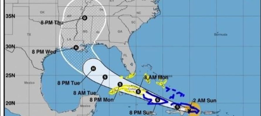 La tormenta Laura toca territorio dominicano