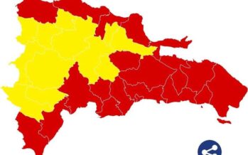 COE: continúan 20 provincias en alerta roja y 12 en amarilla