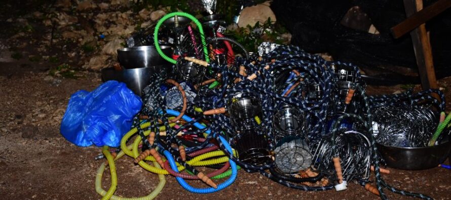 Autoridades desmantelan fiestas clandestinas e incautan decenas de Hookah