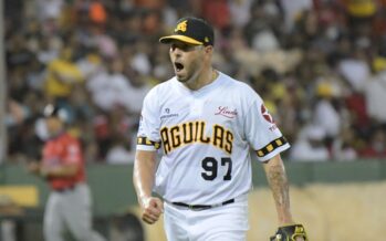 Águilas y Maya blanquearon a los Leones del Escogido 6-0