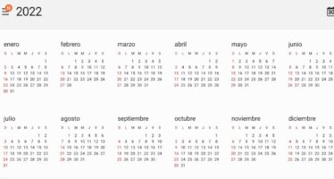 Planifícate: Conoce los días feriados del año 2022