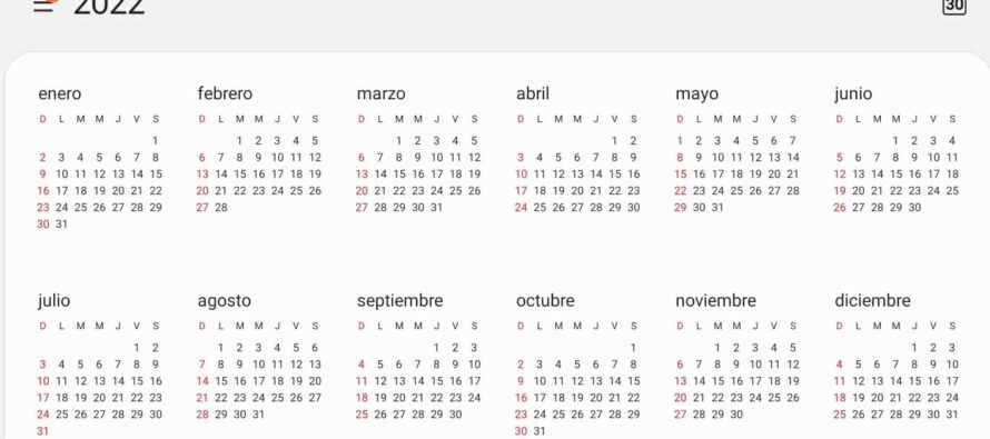 Planifícate: Conoce los días feriados del año 2022