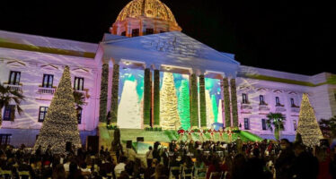 Llegó la Navidad al Palacio Nacional