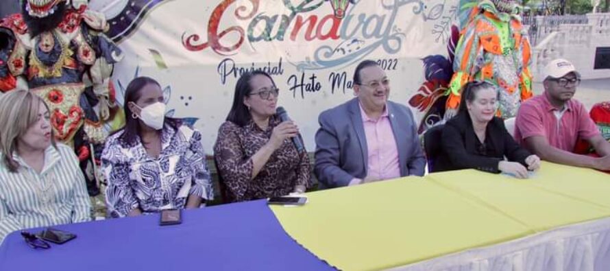 Autoridades de Hato Mayor anuncian la celebración del Carnaval 2022