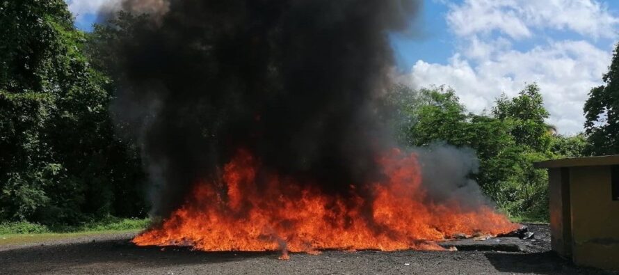 La Procuraduría incinera más de 2,000 kilos de drogas