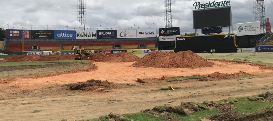 Águilas Cibaeñas anuncian remodelación terreno del Estadio Cibao