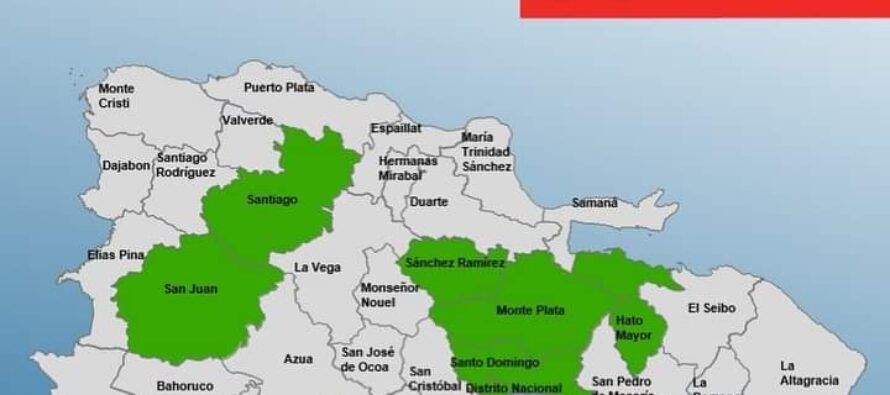 El COE coloca 6 provincias en alerta verde entre ellas Hato Mayor y Monte Plata