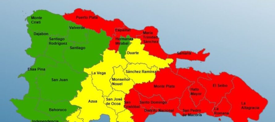 Colocan todo el país en alerta por tormenta tropical FIONA; todo el este está en alerta roja