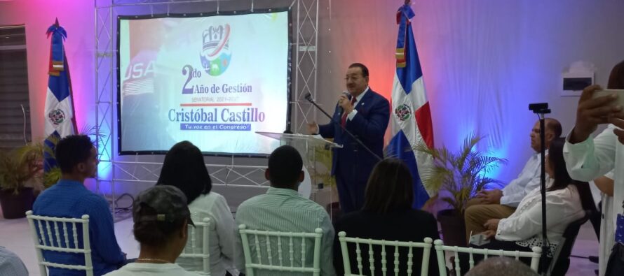 Senador de Hato Mayor presenta informe de gestión de su 2do año como legislador  