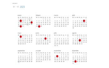 Conoce los días feriados correspondientes al año 2023