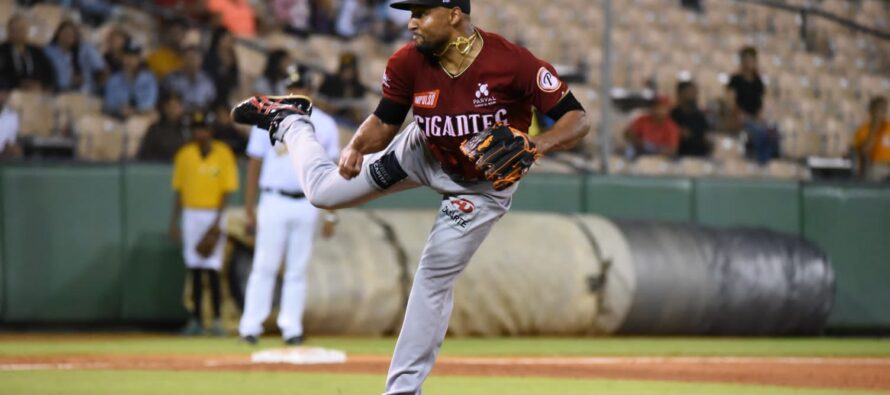 Gigantes blanquean Águilas 6-0; Luis Liberato y Kelvin Gutiérrez comandan ofensiva