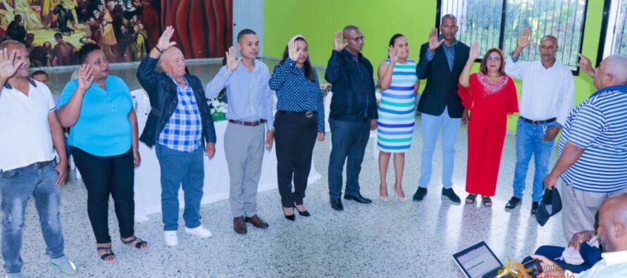 Juramentan nueva directiva de la Federación de Juntas de Vecinos de Hato Mayor del Rey