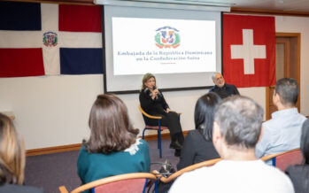 Vicepresidenta Raquel Peña se reúne con dominicanos en Suiza