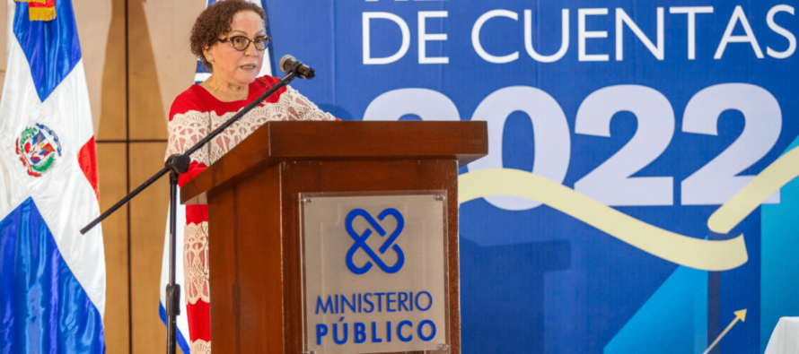 Procuradora Miriam Germán Brito realiza acto de rendición de cuentas del año 2022