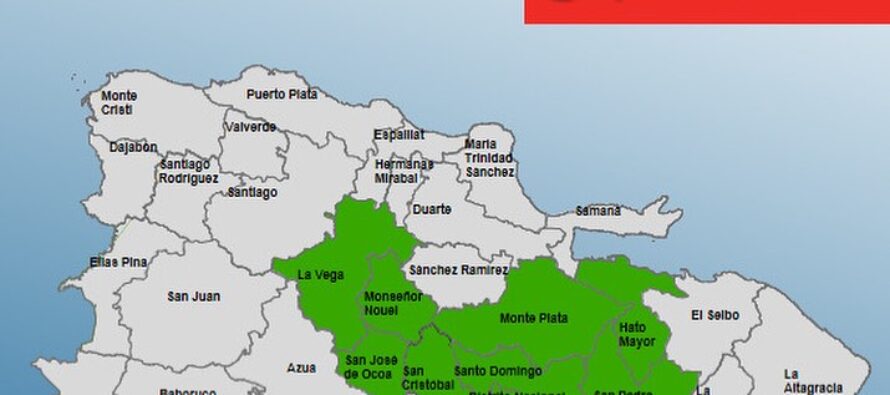 El COE coloca 9 provincias en alerta verde