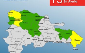 El COE coloca 13 provincias en alerta por incidencia de una vaguada