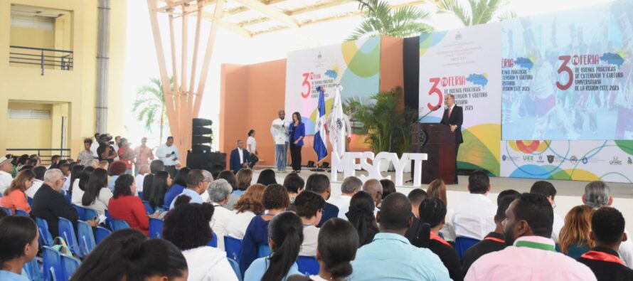 MESCYT expone potencial de la Región Este en Tercera Feria de Buenas Prácticas de Extensión y Cultura Universitaria 2023