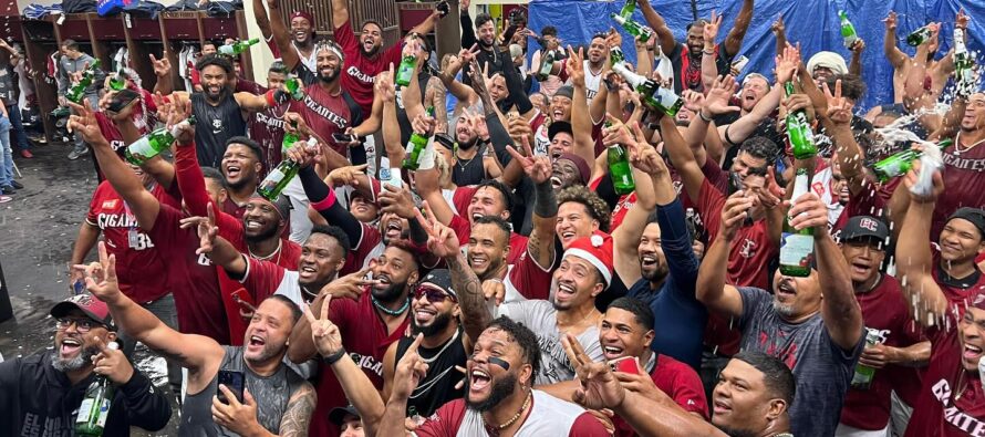 Gigantes del Cibao celebraron en grande clasificación al todos contra todos