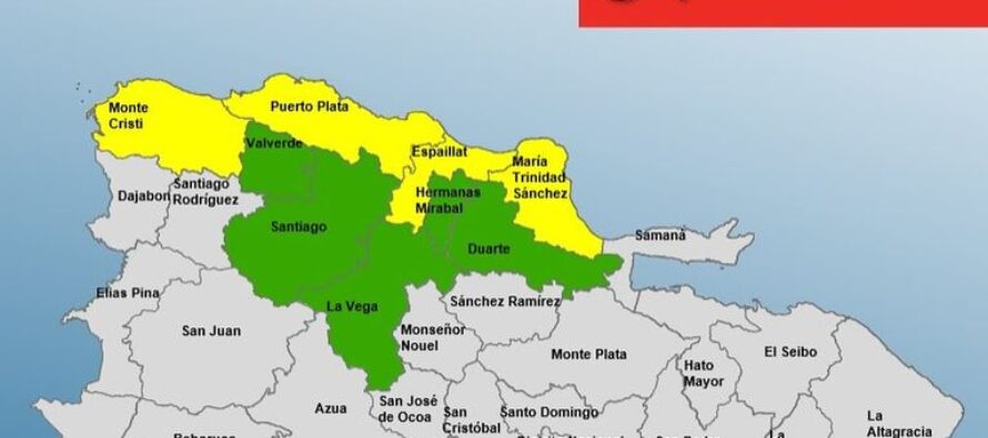 9 provincias en alerta en el norte del país  